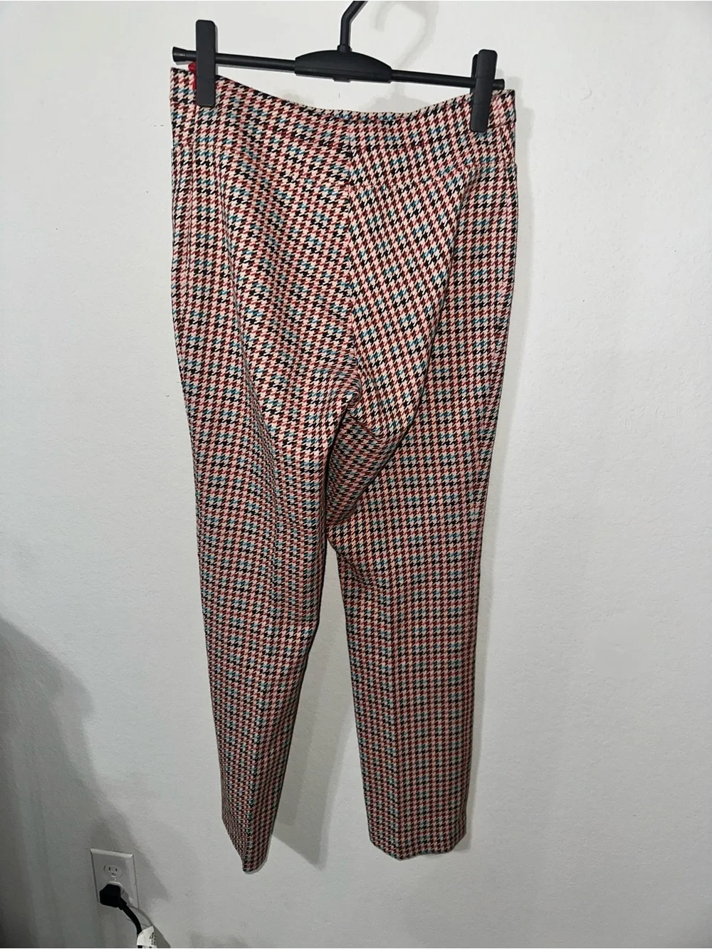 Akris Punto‎ Francoise Houndstooth-Jacquard Slim-Leg Pants Size 6